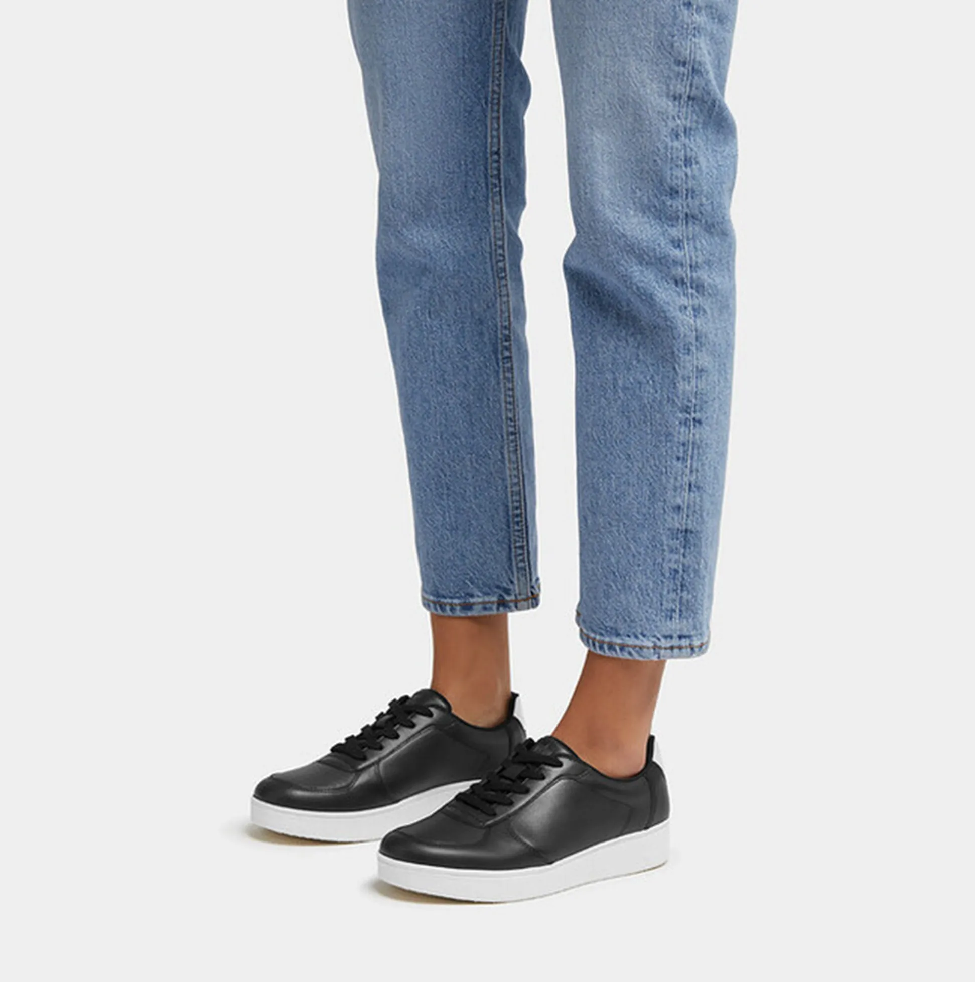 RALLY LEATHER PANEL Womens Trainers Black sold by Shuperb product image thumbnail 2