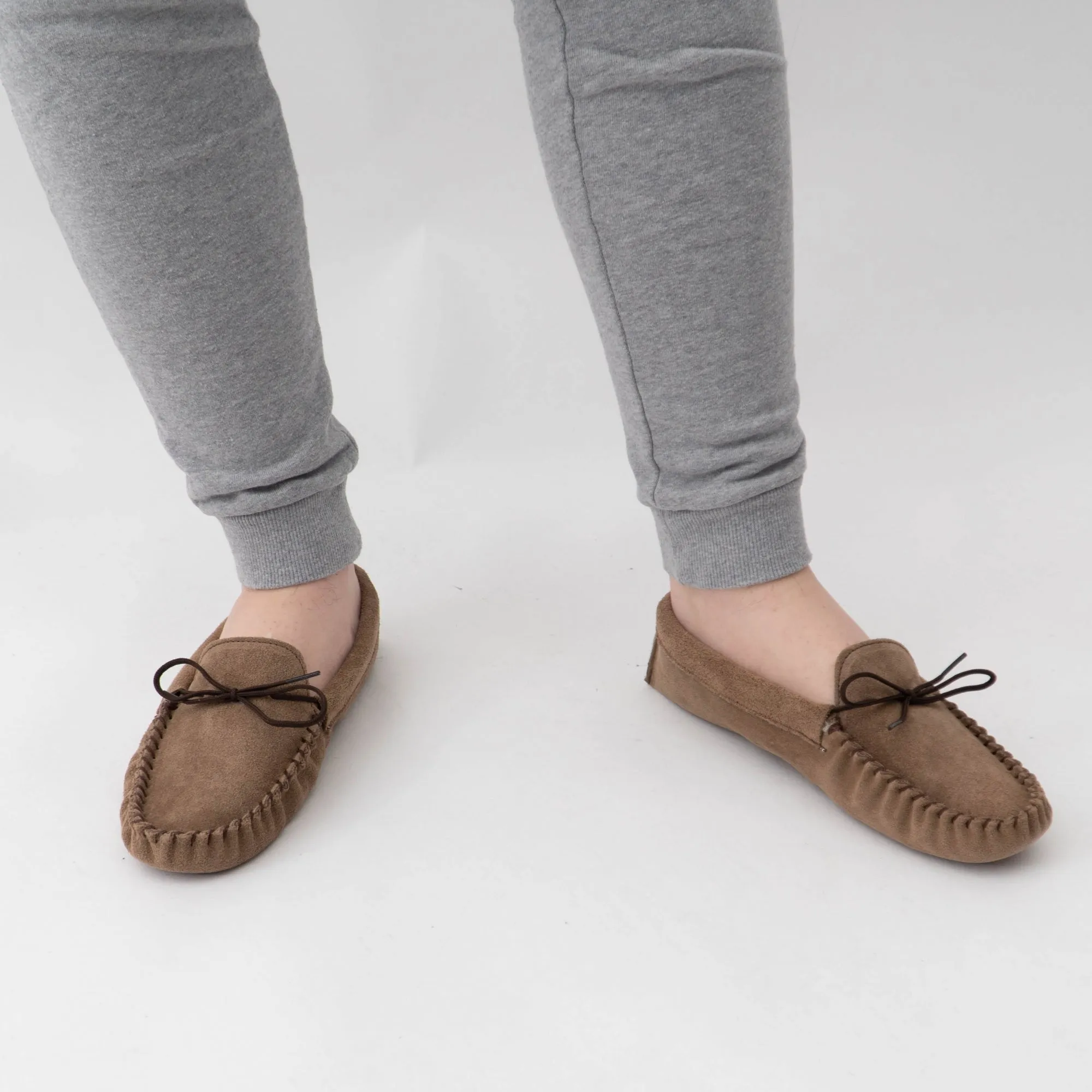 Mokkers JAKE Mens Suede Moccasins Taupe sold by Shuperb product image thumbnail 2