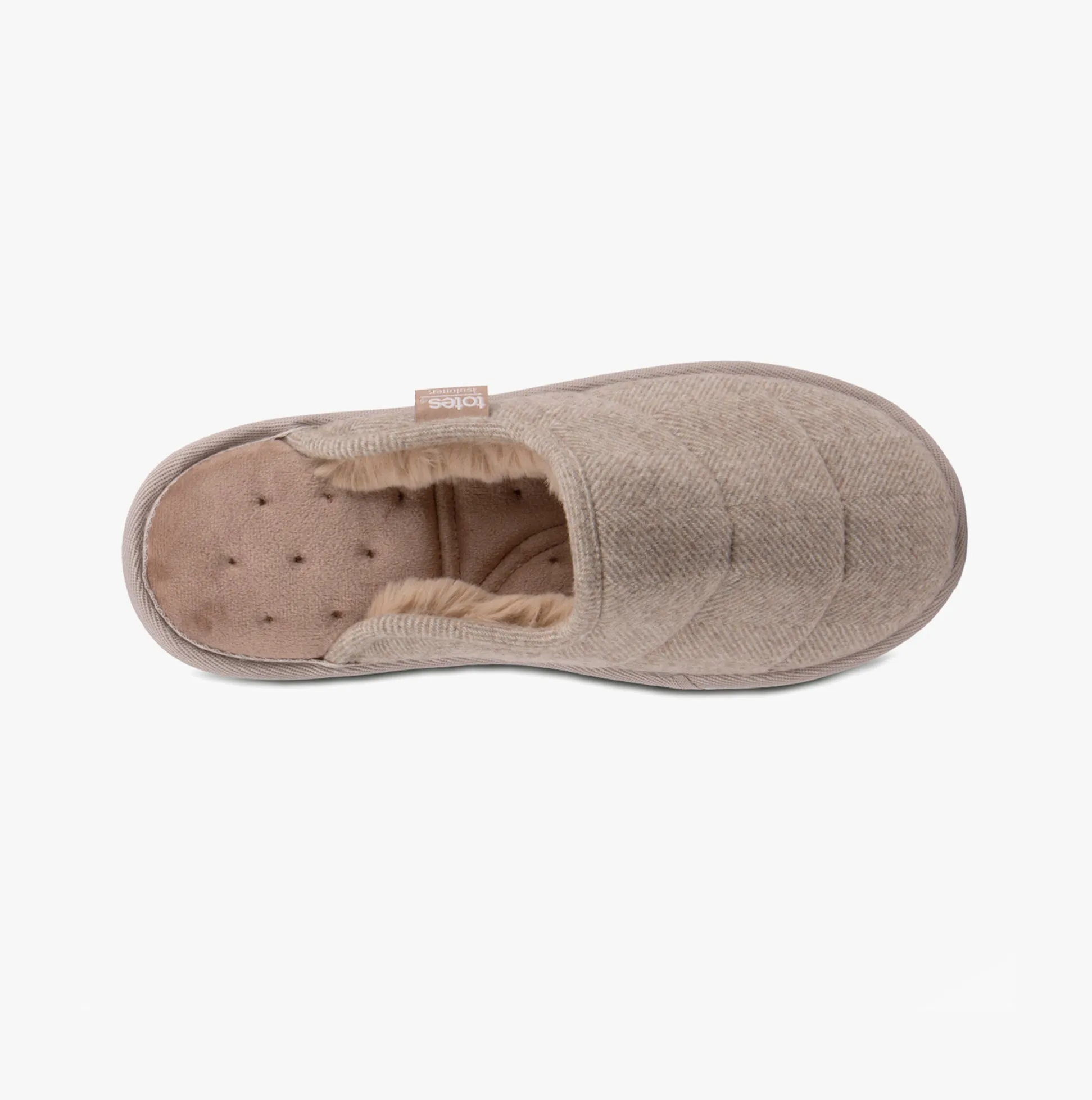 HERRINGBONE QUILTED Mule Slippers Womens Mink sold by Shuperb product image thumbnail 4