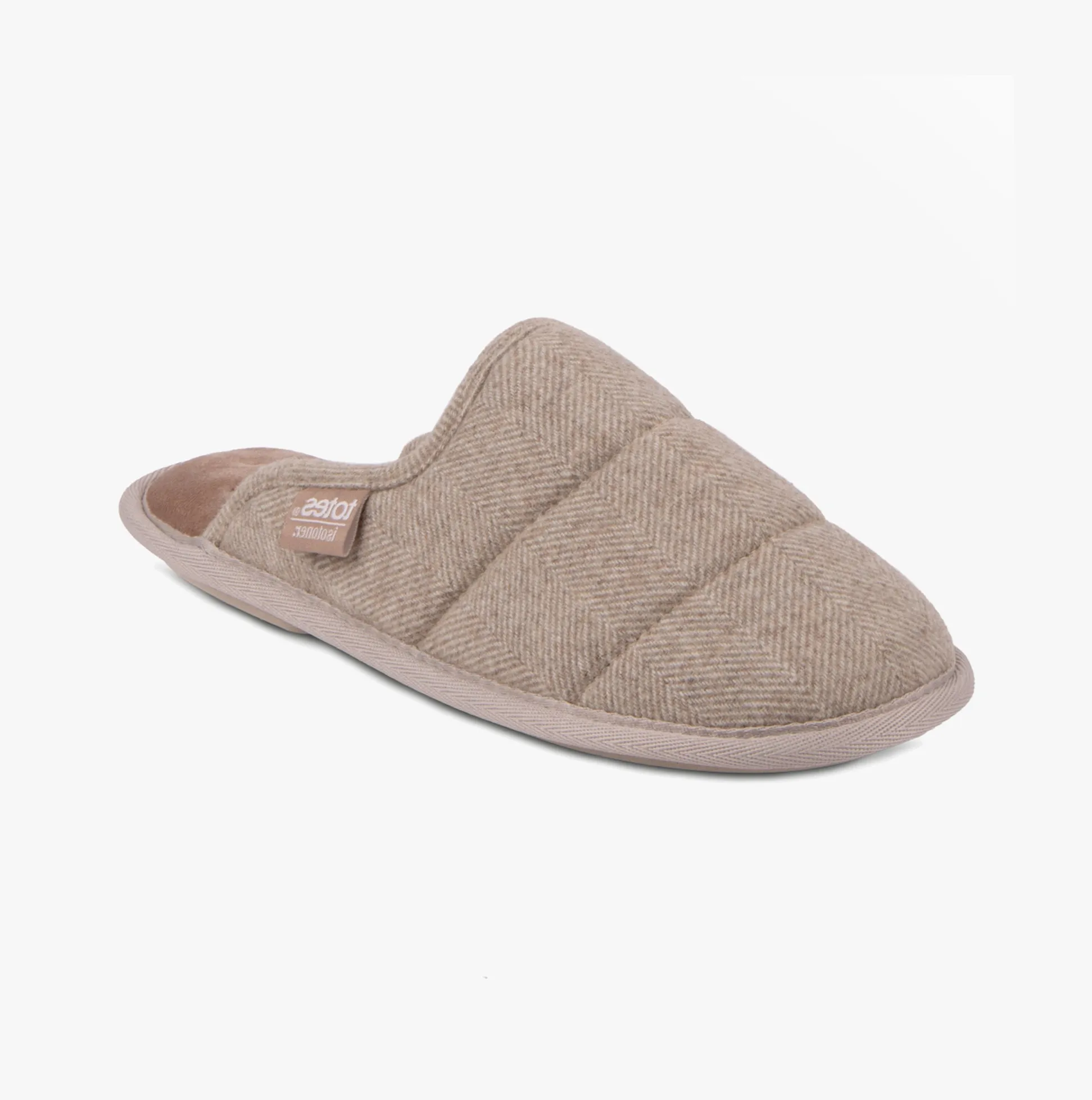 HERRINGBONE QUILTED Mule Slippers Womens Mink sold by Shuperb product image thumbnail 3