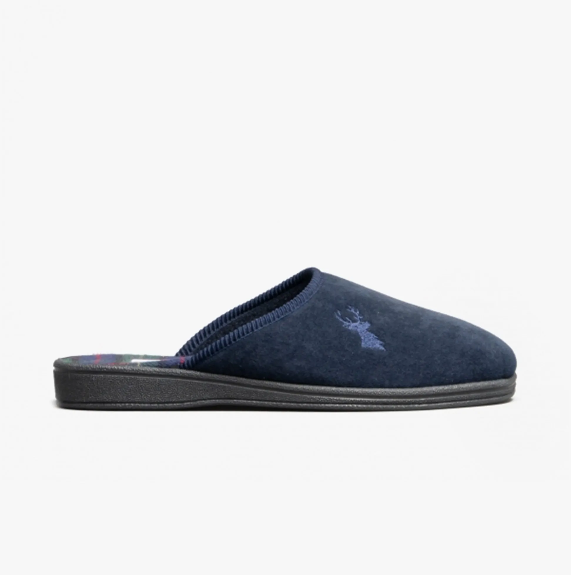 Mirak BUCK Mens Mule Slippers Navy sold by Shuperb
