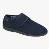 Sleepers JOHNNY Navy Microfibre Adult Touch Fastening Slipper sold by Shuperb