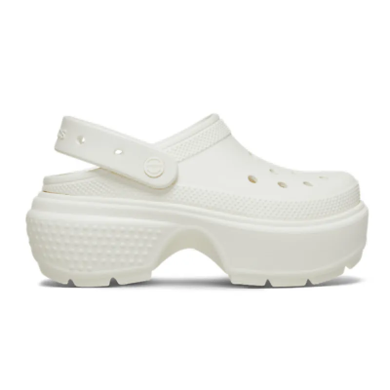 Crocs 209347-0WV STOMP CLOG Womens Clogs Chalk sold by Shuperb