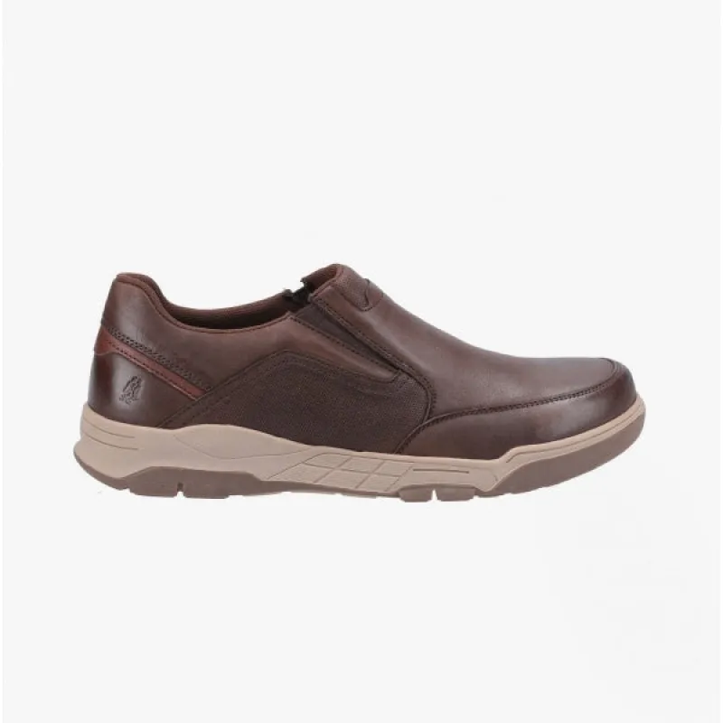 Hush Puppies FLETCHER Mens Leather Slip-On Shoes Brown sold by Shuperb