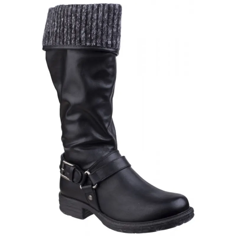 MONROE Ladies Tall Boots Black sold by Shuperb