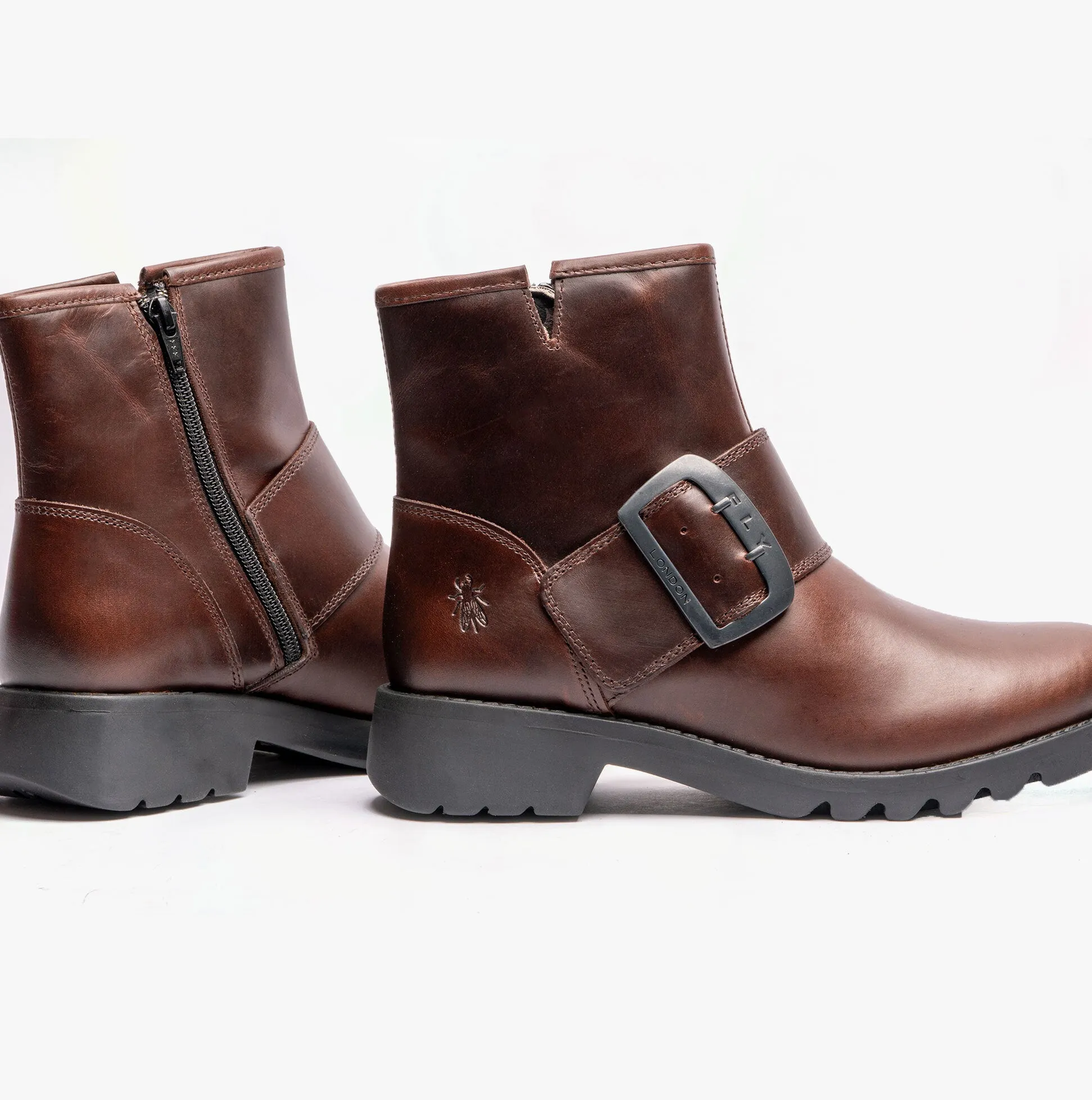 Fly London RILY991FLY Womens Ankle Boots Dark Brown sold by Shuperb product image thumbnail 2