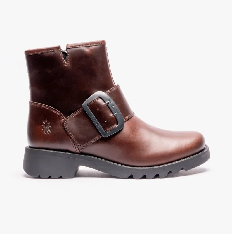 Fly London RILY991FLY Womens Ankle Boots Dark Brown sold by Shuperb