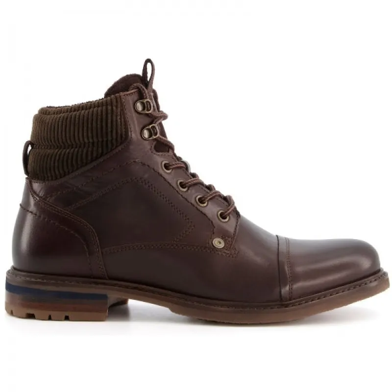 Dune London CANDOR Mens Leather Worker Boots Brown sold by Shuperb