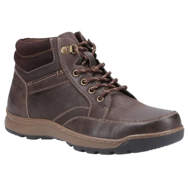 Hush Puppies GROVER Mens Waxy Nubuck Ankle Boots Brown sold by Shuperb product image thumbnail 2
