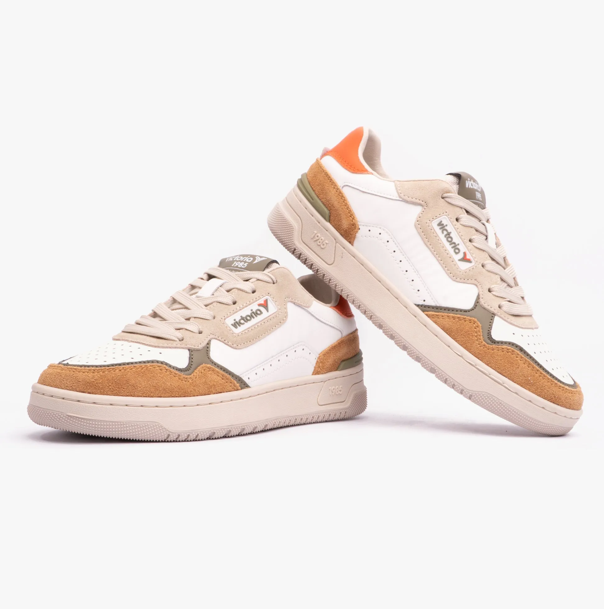 Victoria C80 - CASUAL PATCH COLORS Womens Trainers Taupe sold by Shuperb product image thumbnail 4