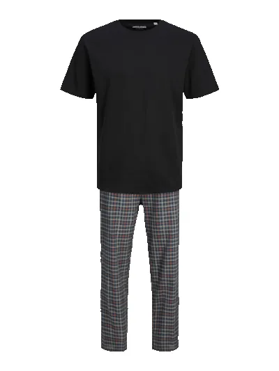 Jack & Jones BASIC TEE Mens Pyjama Set Black sold by Shuperb product image thumbnail 2