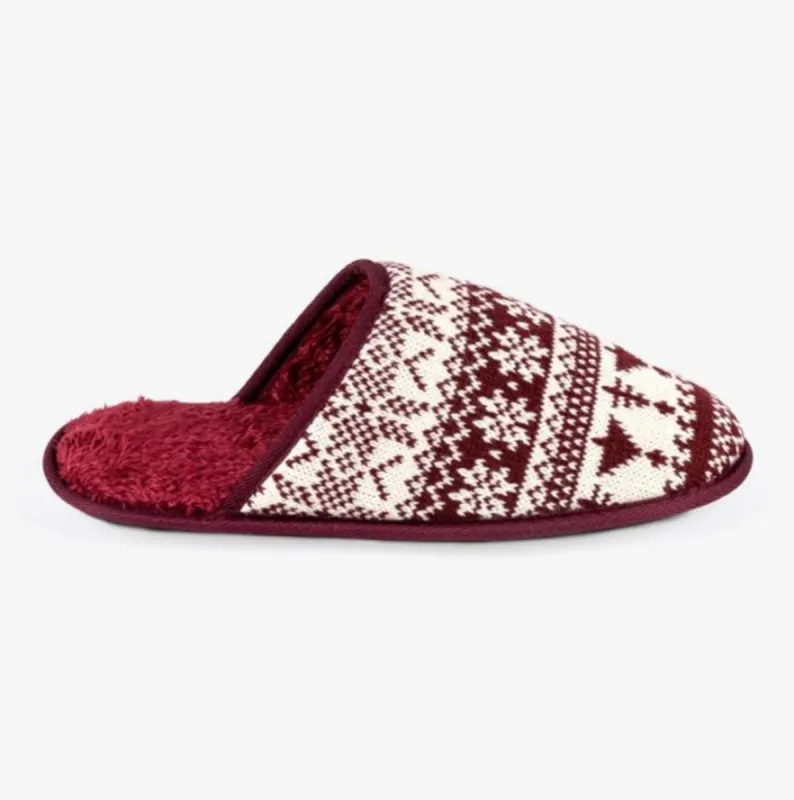 Totes Toasties FAIR ISLE Mens Mule Slippers Multi sold by Shuperb