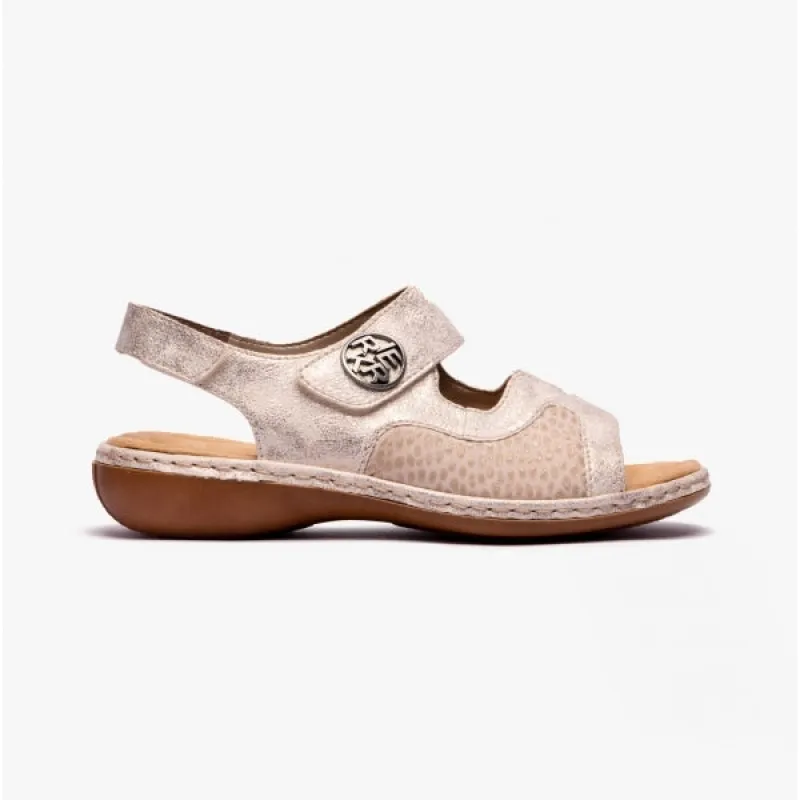 Rieker 65989-90 Womens Sandals Beige sold by Shuperb