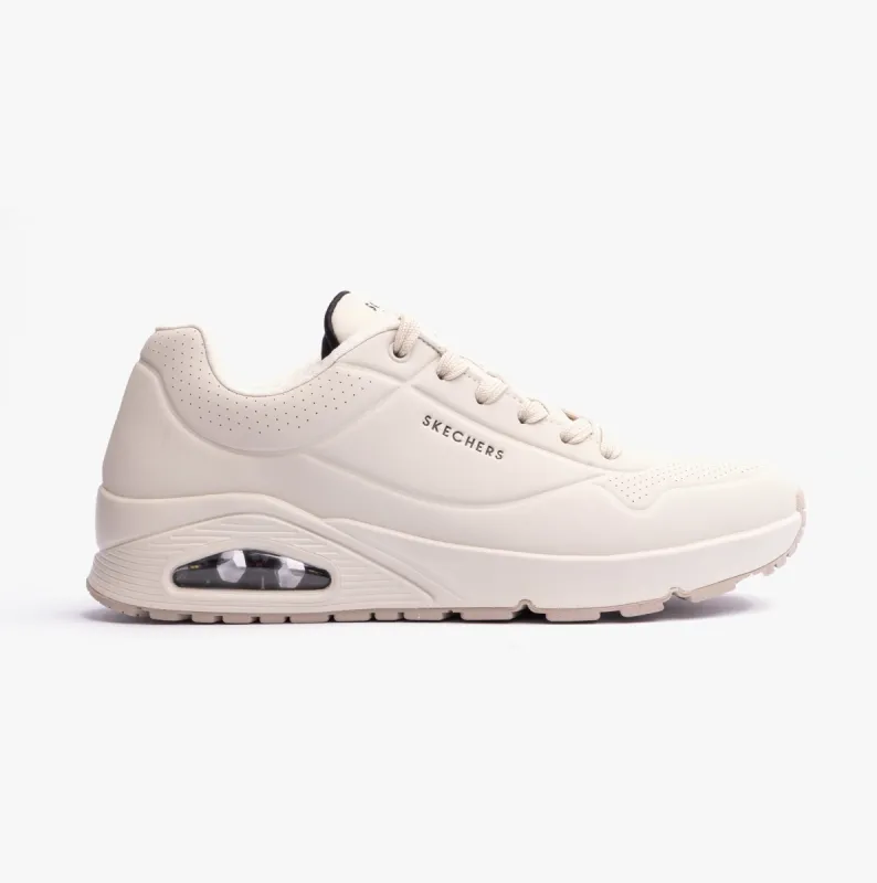 Skechers 52458/OFWT UNO - STAND ON AIR Mens Trainers Off White sold by Shuperb