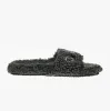 EFRON Mens Slipper Sliders Washed Black sold by Shuperb