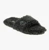EFRON Mens Slipper Sliders Washed Black sold by Shuperb