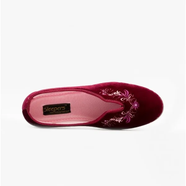 Sleepers DOLLEY Womens Full Slippers Wine sold by Shuperb product image thumbnail 4