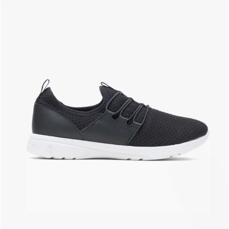 Hush Puppies GOOD Womens Recycled Mesh Slip-On Trainers Black/White sold by Shuperb