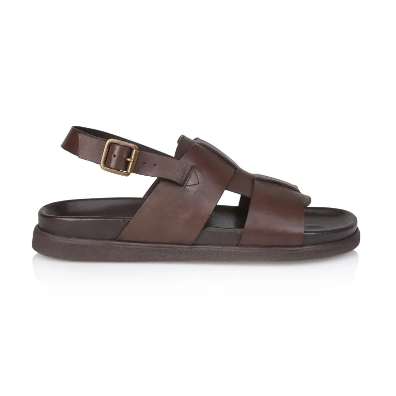 Silver Street London TUCSON Mens Sandals Brown sold by Shuperb
