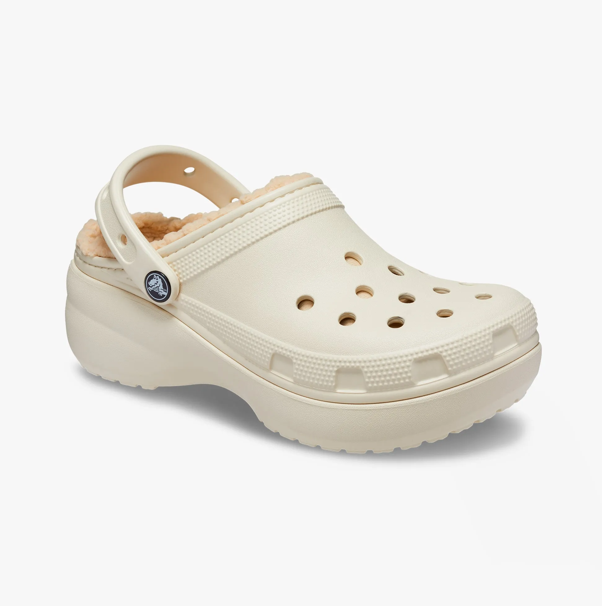 Crocs 207938-2Y2 CLASSIC PLATFORM LINED Womens Clogs Bone sold by Shuperb product image thumbnail 5