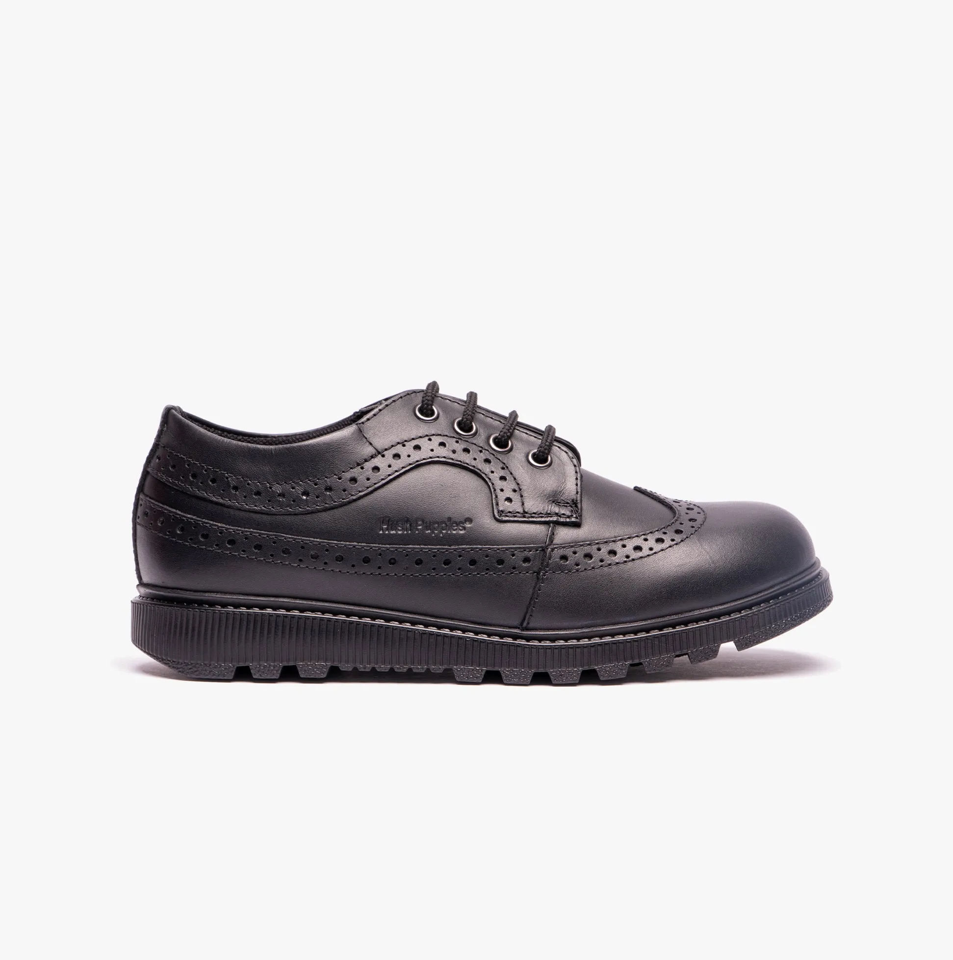 FELICITY SENIOR Girls Leather Oxford Shoes Black sold by Shuperb