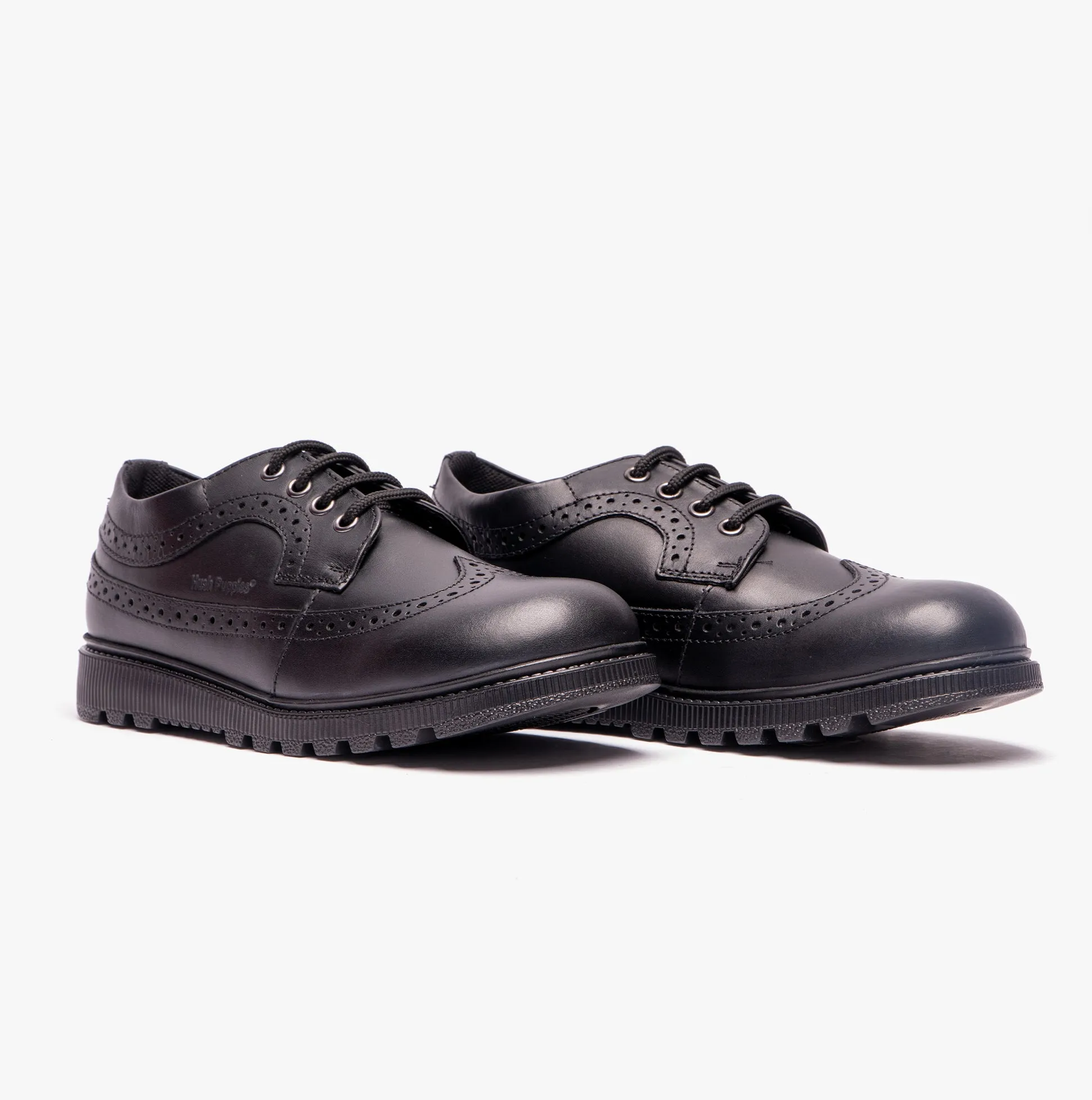 FELICITY SENIOR Girls Leather Oxford Shoes Black sold by Shuperb product image thumbnail 3