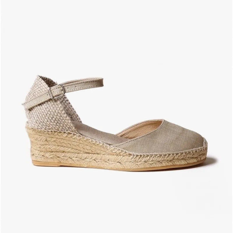 Toni Pons ROMINA Womens Vegan Espadrilles Stone sold by Shuperb