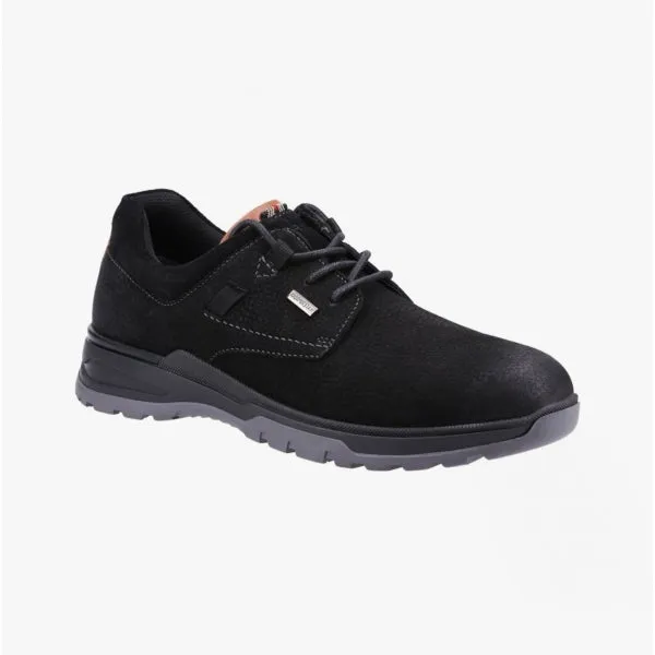 Hush Puppies PELE Mens Leather Shoes Black Nubuck sold by Shuperb