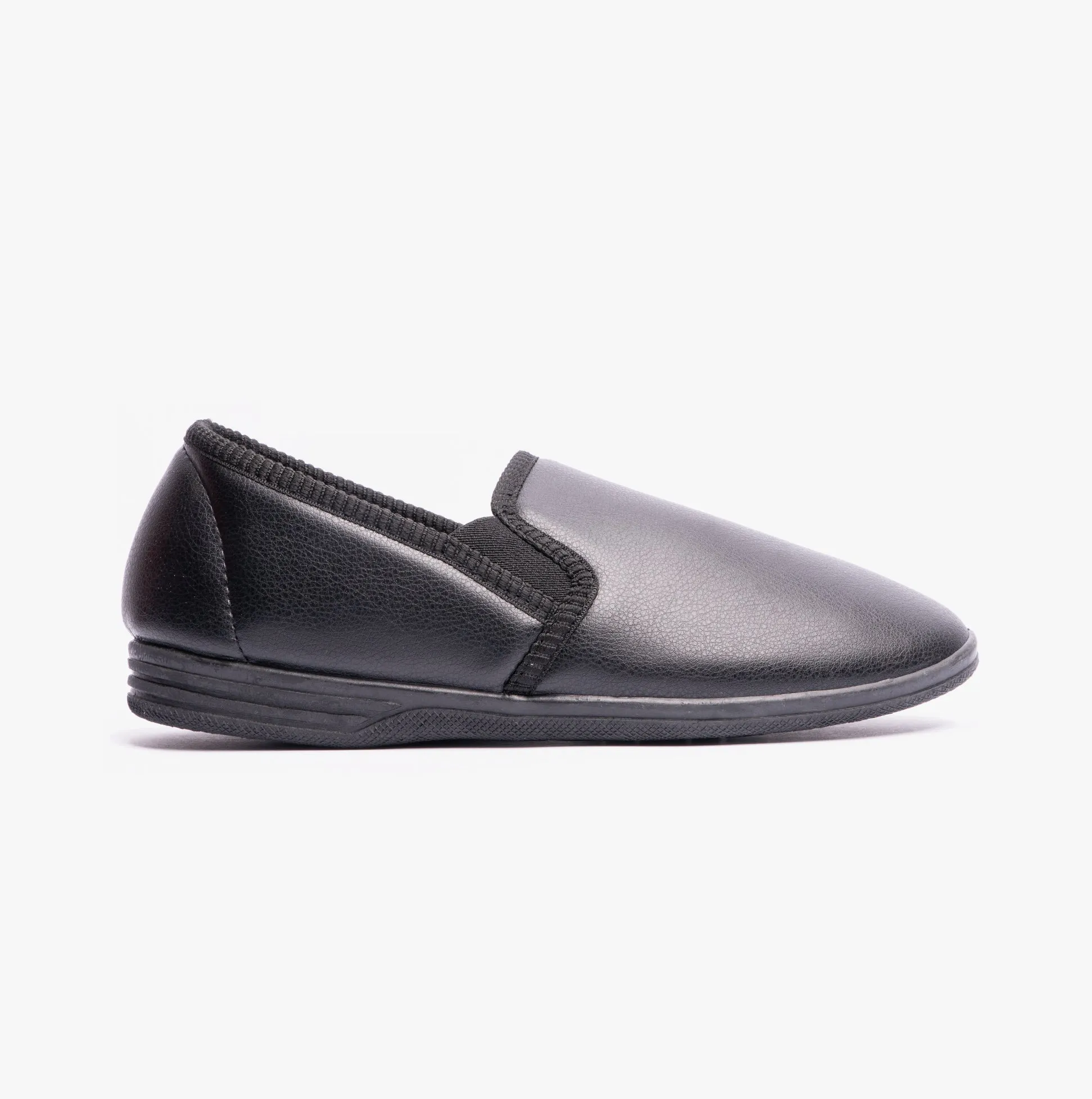 Zedzzz IVOR Mens Full Slippers Black sold by Shuperb
