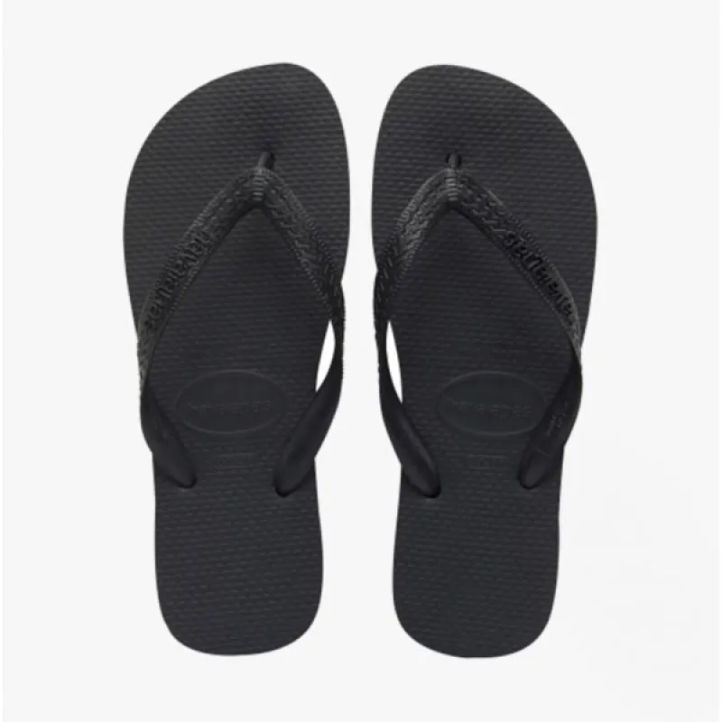 HAV TOP Unisex Flip Flops Black sold by Shuperb