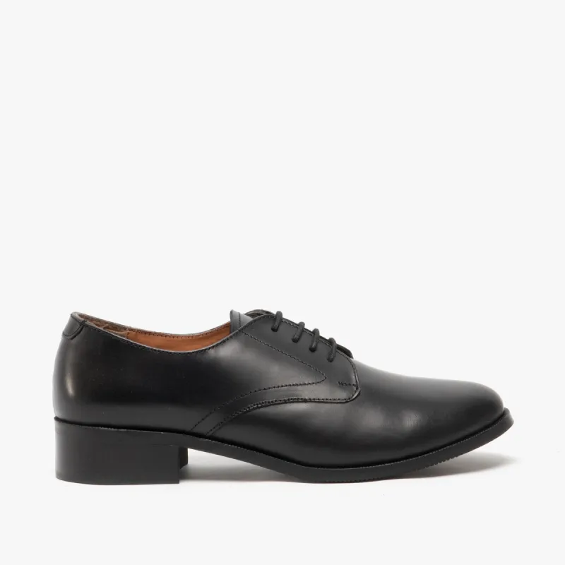 Grafters Womens Leather Uniform Shoes Black sold by Shuperb