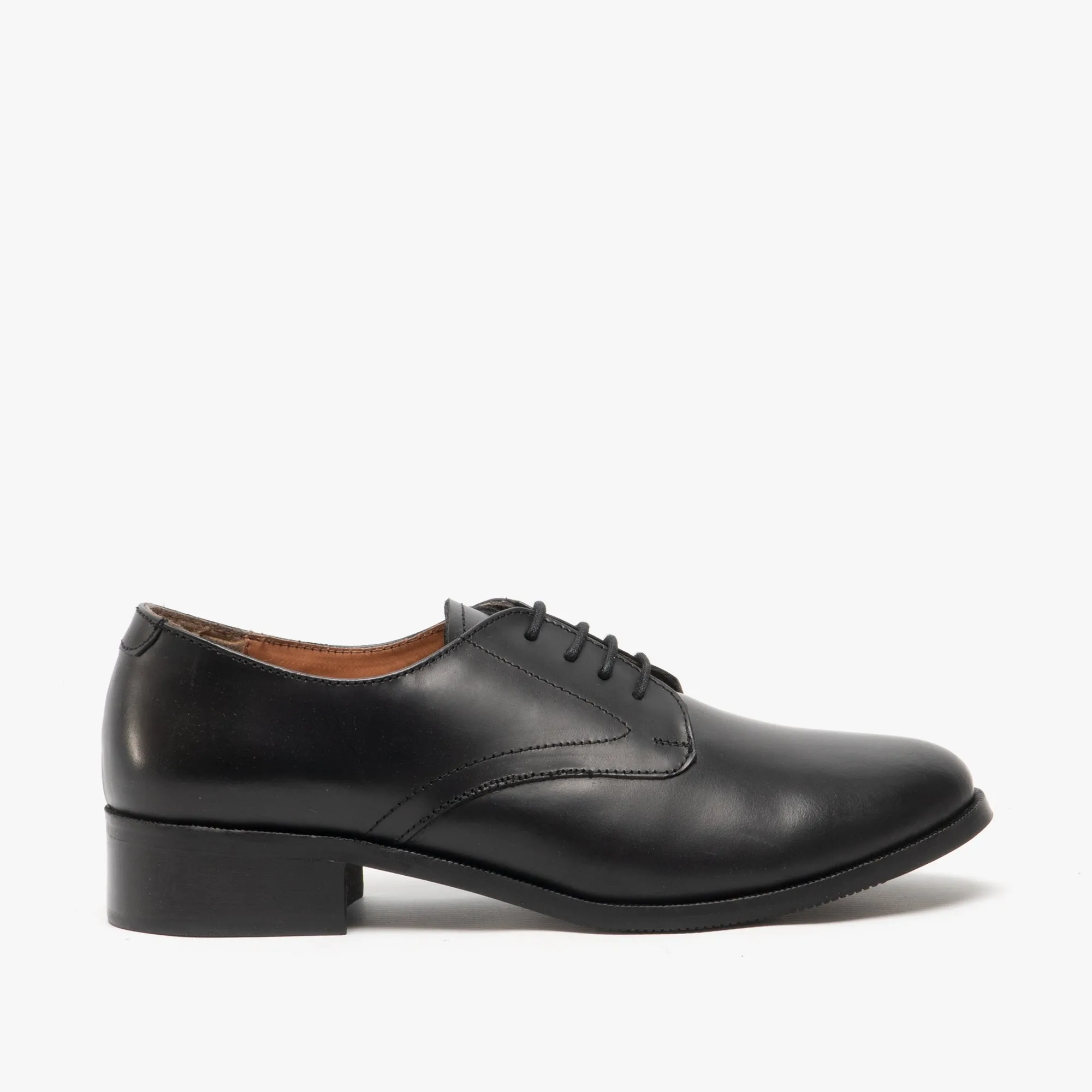 Grafters Womens Leather Uniform Shoes Black sold by Shuperb
