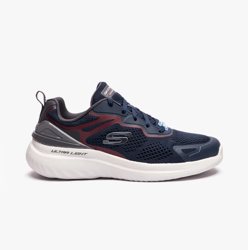 Skechers 232674/NVBU BOUNDER 2.0-ANDAL Mens Trainers Navy/Burgundy sold by Shuperb