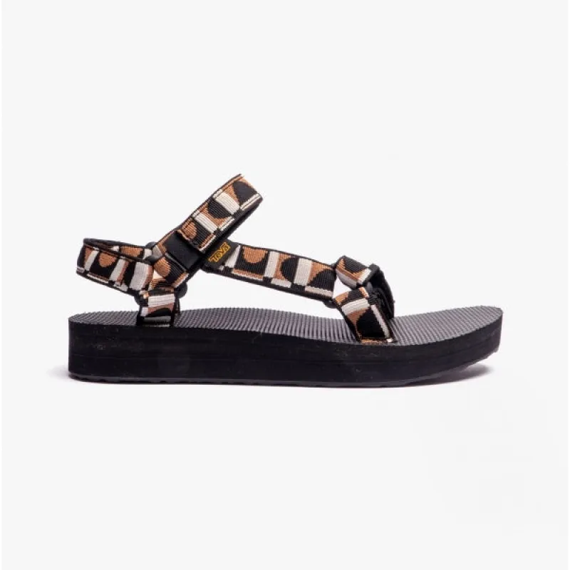 MIDFORM UNIVERSAL Ladies Sandals Bounce Black/ Lion sold by Shuperb