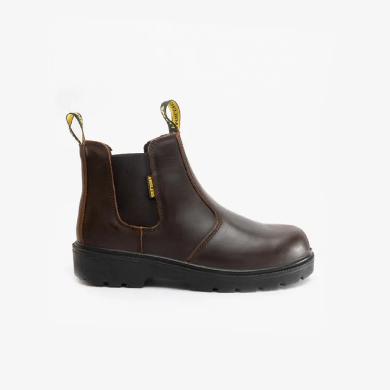 Amblers Safety FS128 Unisex Leather Safety Boots Brown sold by Shuperb