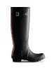 TRI-COLOUR TALL LOGO BACKSTRAP Womens Wellies Black sold by Shuperb