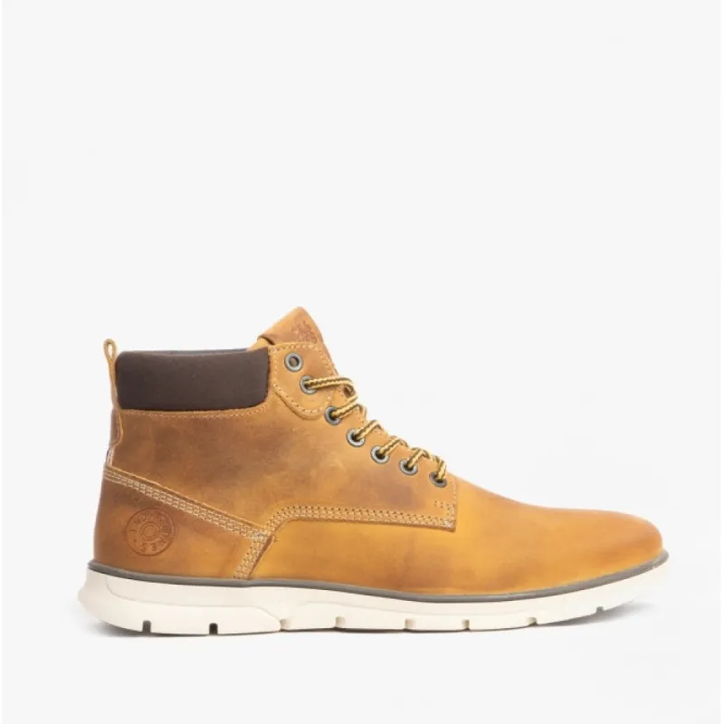 Jack & Jones TUBAR Mens Ankle Boots Honey sold by Shuperb