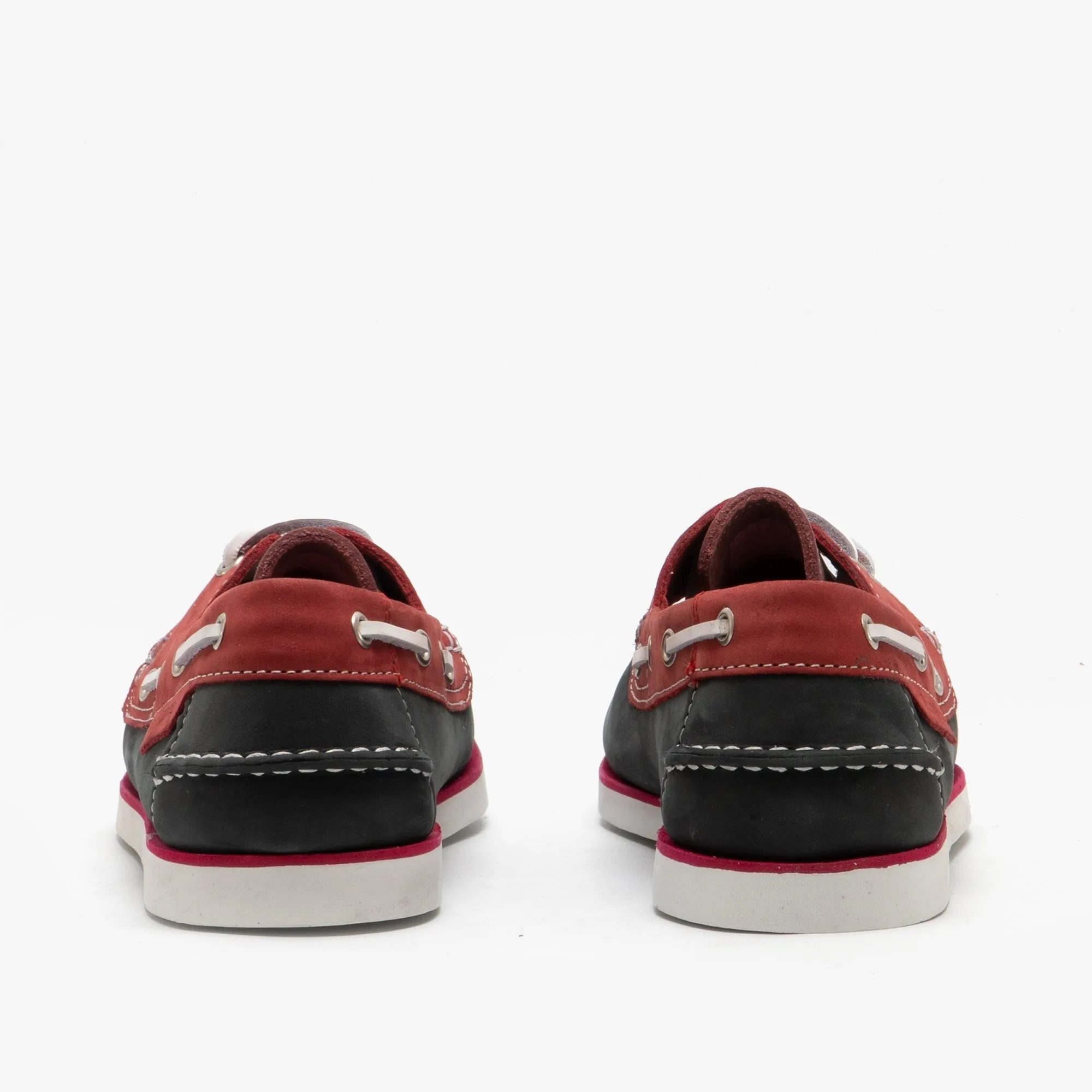 Hush Puppies HATTIE Womens Nubuck Deck Shoes Pink/Red/Navy sold by Shuperb product image thumbnail 4