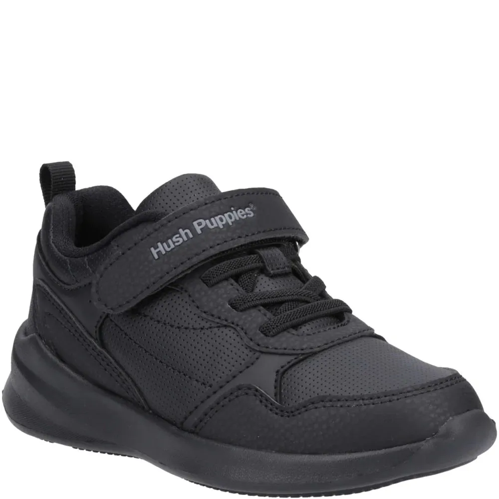Hush Puppies MARLING BUNGEE LACE Unisex Trainers Black sold by Shuperb