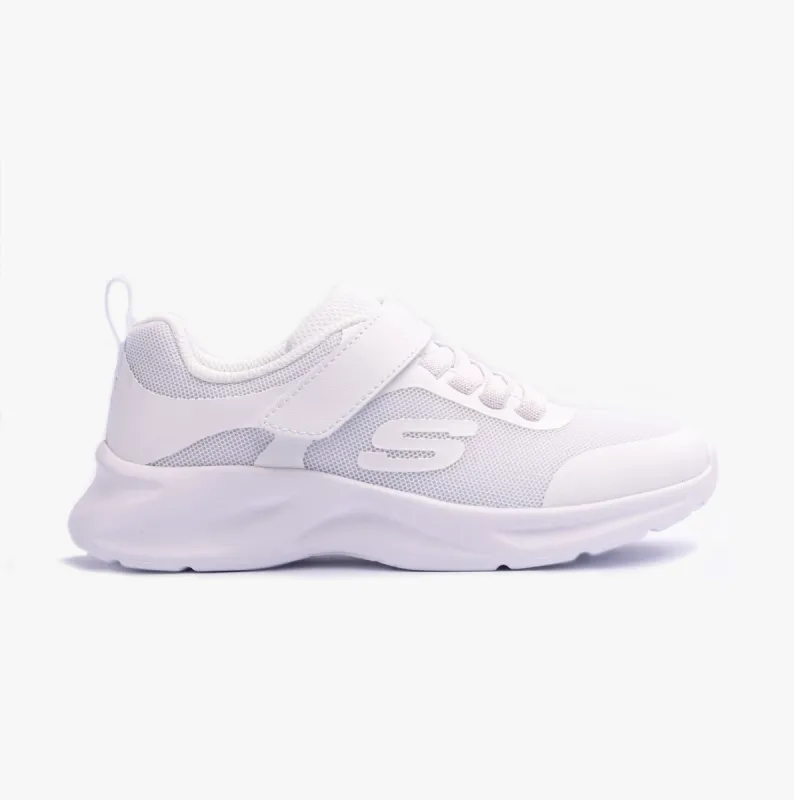 Skechers 303552L/WHT DYNAMATIC Girls Trainers White made by Skechers