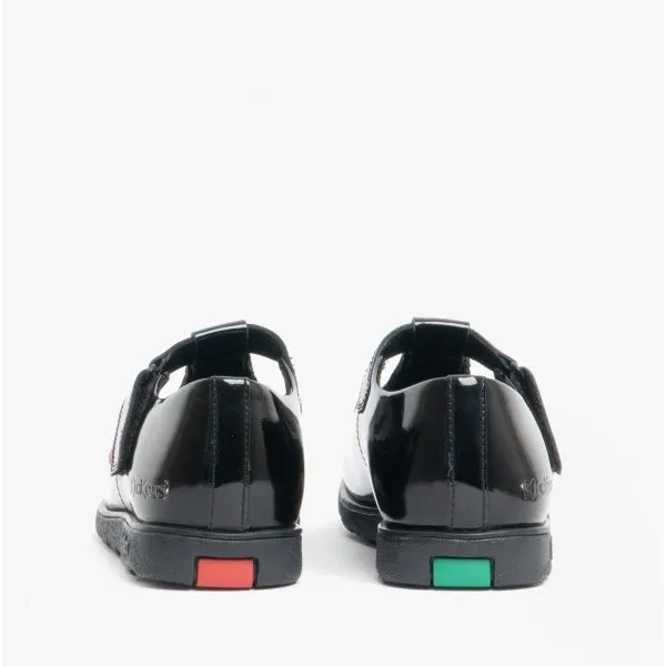 Kickers 115177 FRAGMA T-BAR Girls School Shoes Patent Black sold by Shuperb product image thumbnail 5
