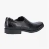 Hush Puppies BRODY Mens Leather Slip On Shoes Black sold by Shuperb