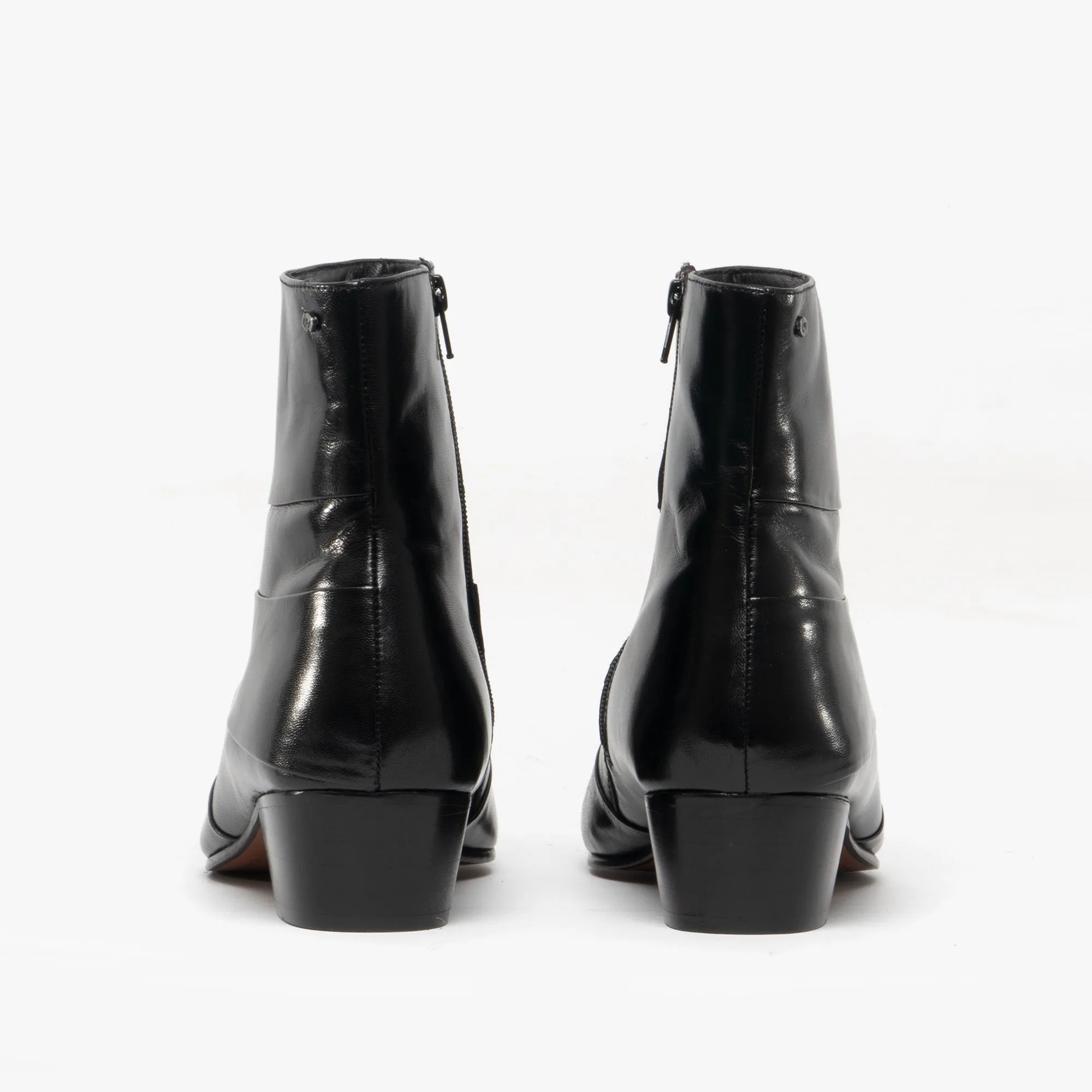 Club Cubano ANGELO ENRIQUE Mens Leather Cuban Heel Boots Black sold by Shuperb product image thumbnail 3