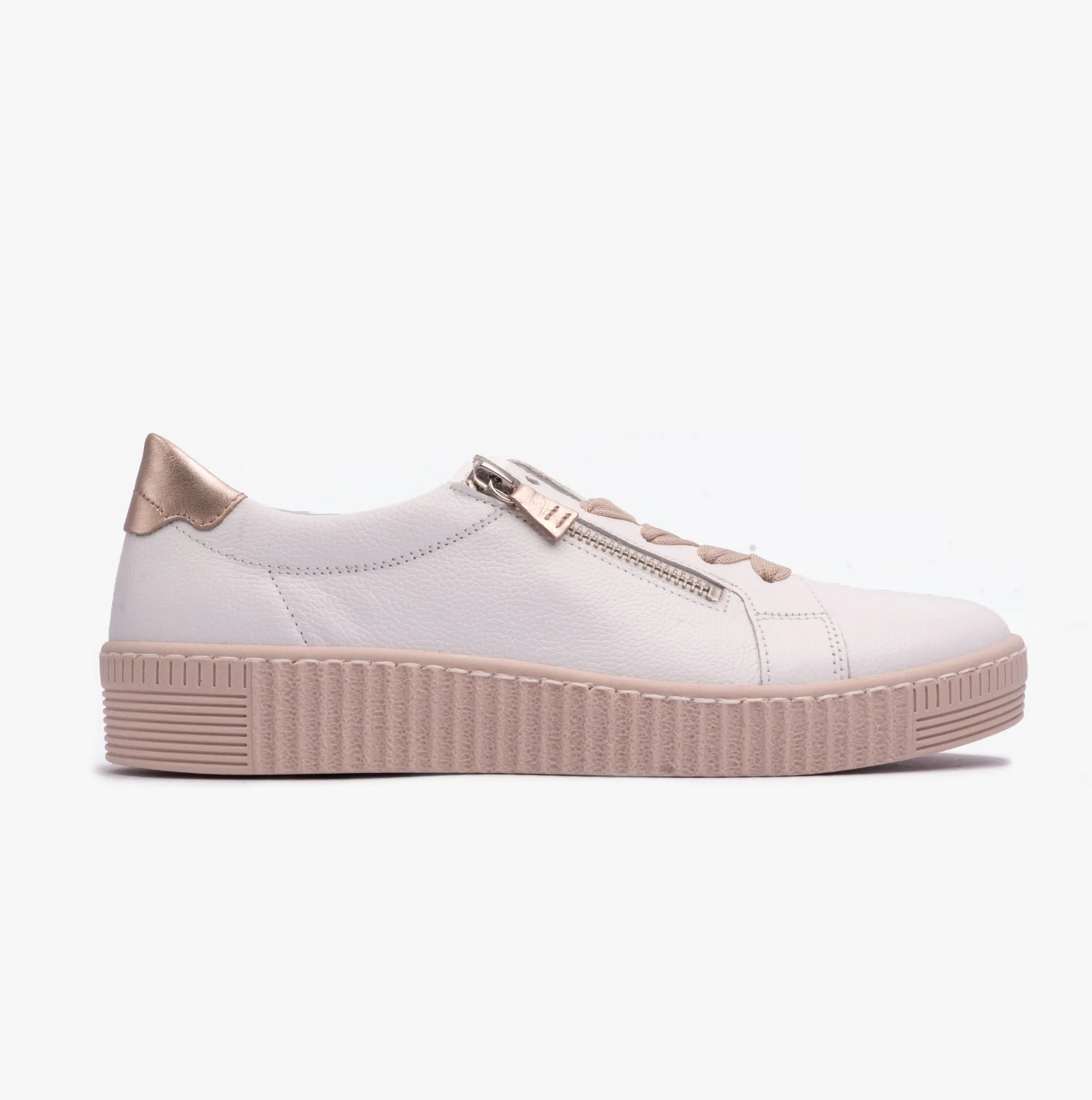 Gabor WISDOM Womens Trainers White/Pink sold by Shuperb