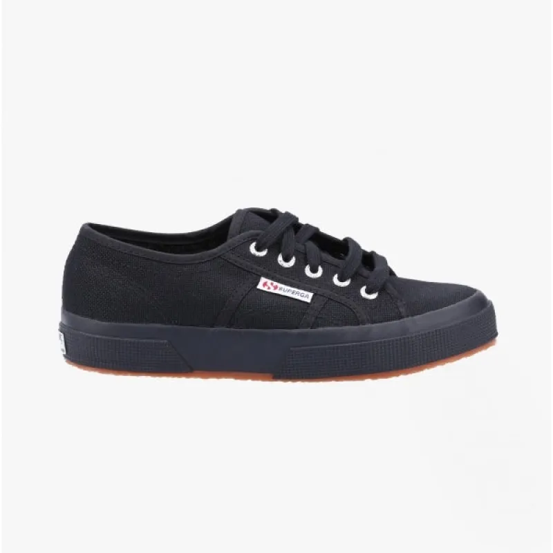 Superga 2750 COTU CLASSIC Womens Canvas Trainers Full Black sold by Shuperb