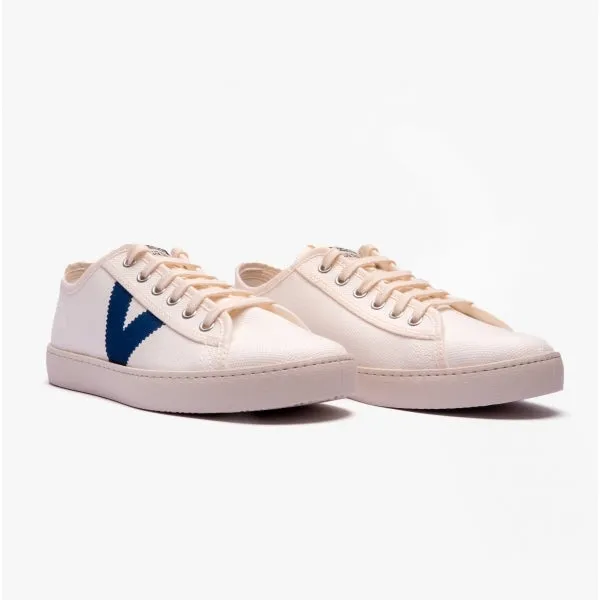 BERLIN ECO CONTRAST CANVAS Womens Trainers White/Blue sold by Shuperb product image thumbnail 2