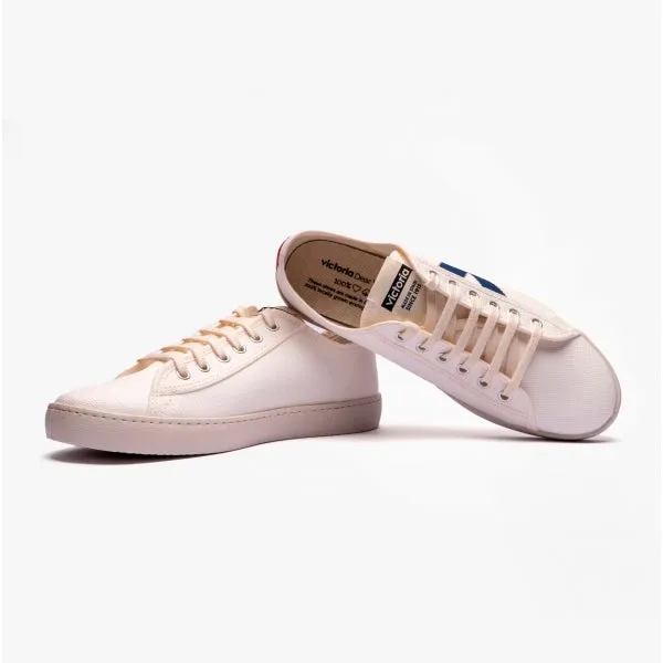 BERLIN ECO CONTRAST CANVAS Womens Trainers White/Blue sold by Shuperb product image thumbnail 4