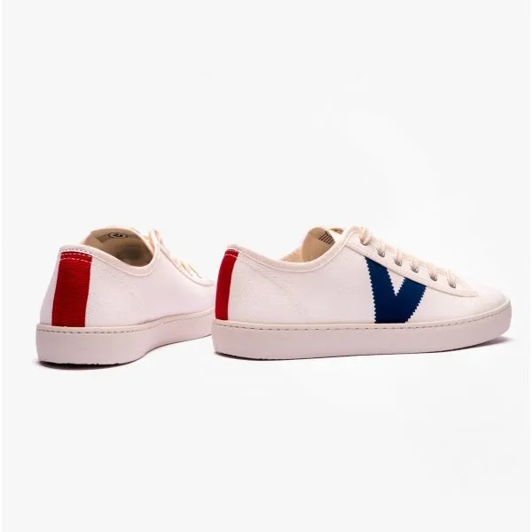 BERLIN ECO CONTRAST CANVAS Womens Trainers White/Blue sold by Shuperb product image thumbnail 3