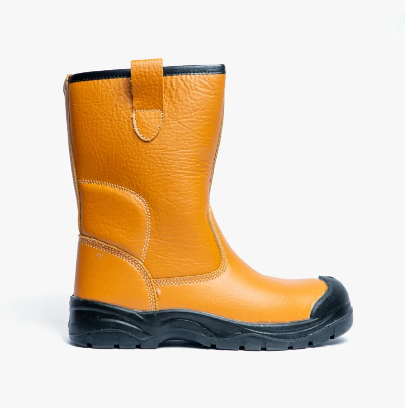 Grafters M239BSM Mens Rigger Safety Boots Tan sold by Shuperb