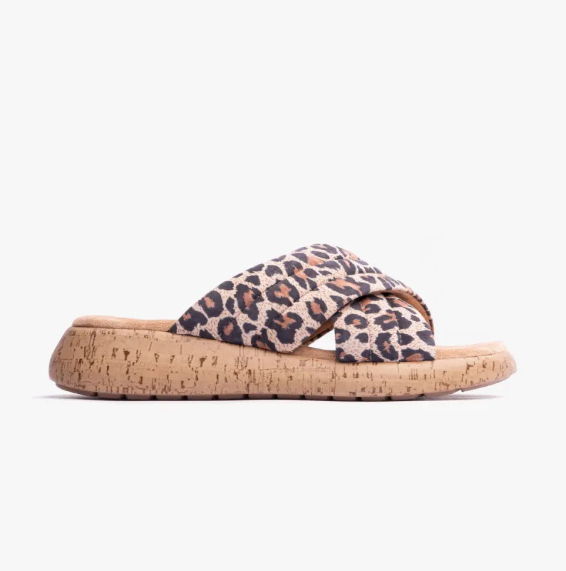 Hush Puppies SARAH Womens Sandals Leopard sold by Shuperb